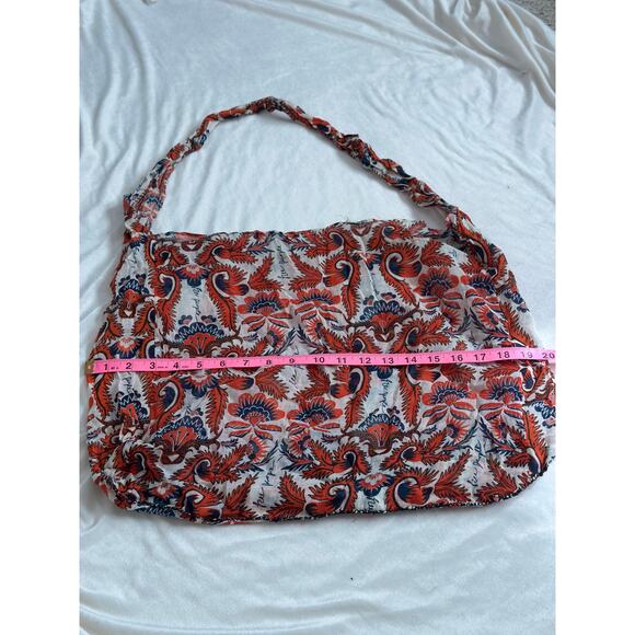 Free People Tote Bag Hobo Bohemian Boho Shopping Casual Floral Light Sustainable - Picture 5 of 6